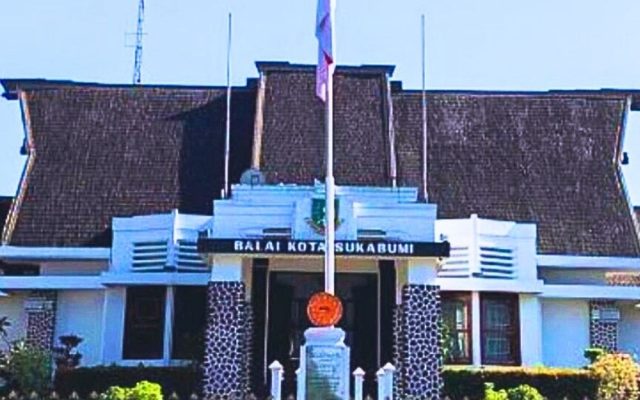 Kantor-Pemerintah-Sukabumi-atau-Balai-Kota-Sukabumi. Kantor Walikota Sukabumi dan pusat pemerintahan Kota Sukabumi