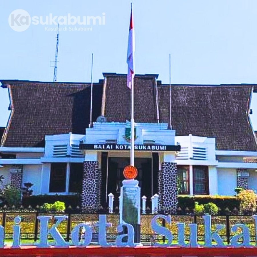 Kantor-Pemerintah-Sukabumi-atau-Balai-Kota-Sukabumi. Kantor Walikota Sukabumi dan pusat pemerintahan Kota Sukabumi